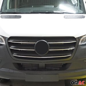 Mercedes Sprinter Grill - Front - Omac - S.Steel - Gloss Silver - 2018 Mercedes Sprinter Grill - Front - Omac - S.Steel - Gloss Silver - 2018